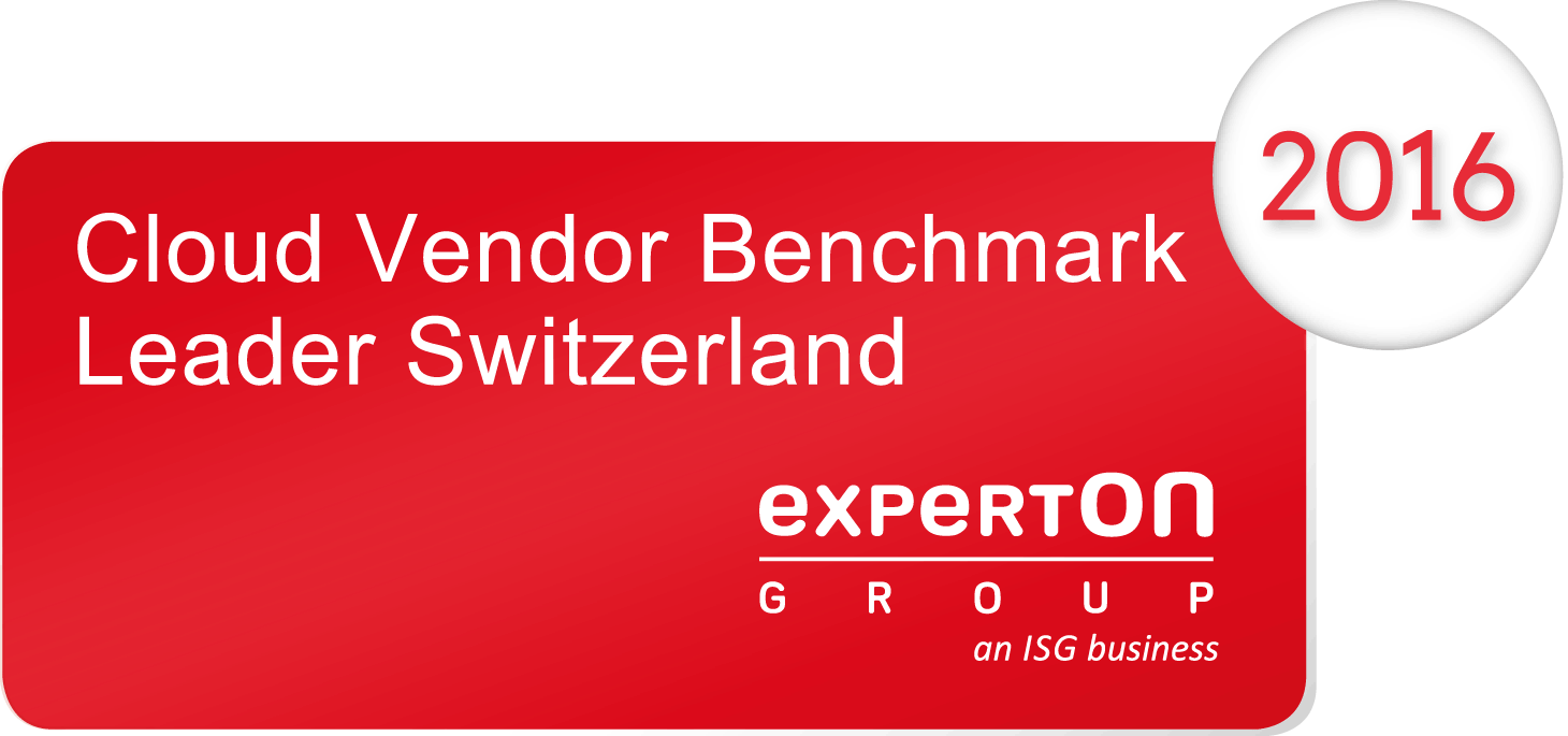 Leader Switzerland – 2016 Cloud Vendor Benchmark