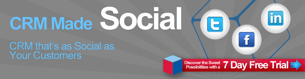 Social CRM - SugarCRM Made Social, CRM that's as Social as Your Customers. Discover the Sweet Possibilities with a 7 Day Free Trial